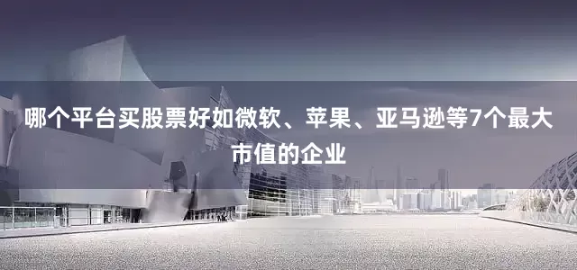 哪个平台买股票好如微软、苹果、亚马逊等7个最大市值的企业