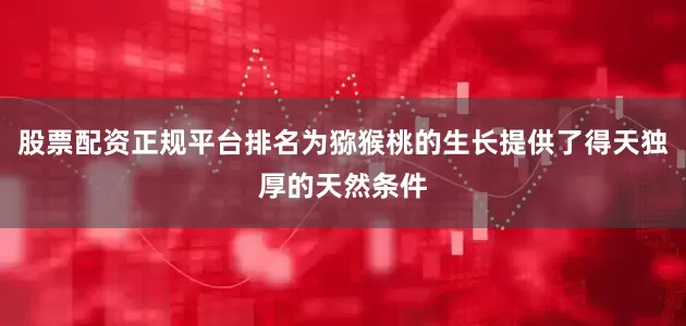 股票配资正规平台排名为猕猴桃的生长提供了得天独厚的天然条件